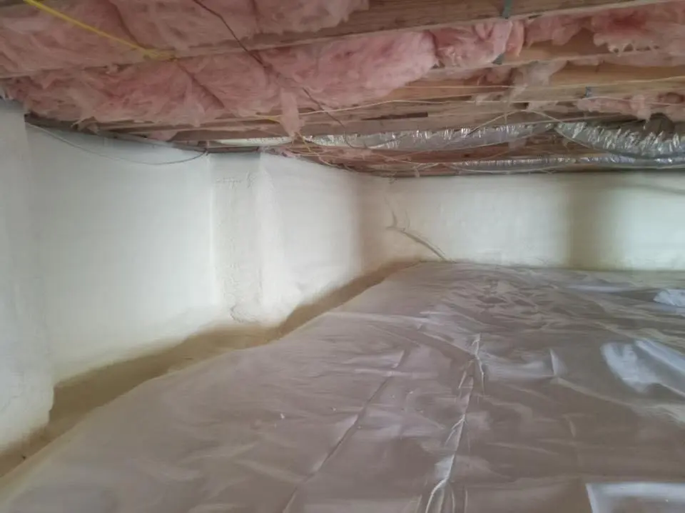 Crawl space encapsulation with closed-cell spray foam for Metal Roof Coating in Frostburg